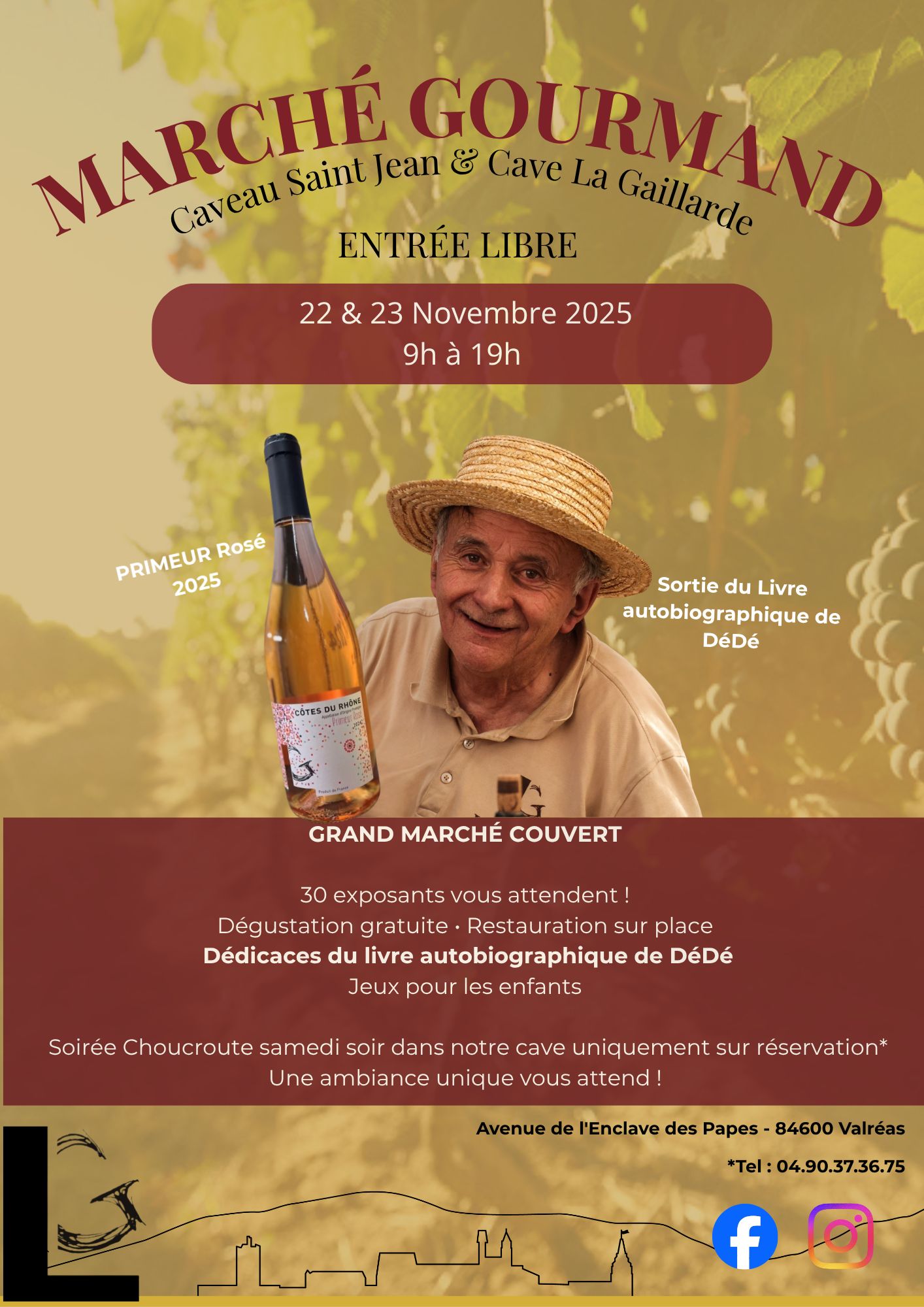 affiche marche gourmand 2025