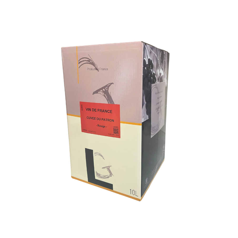 vin de france cuvée du patron rouge 10 l